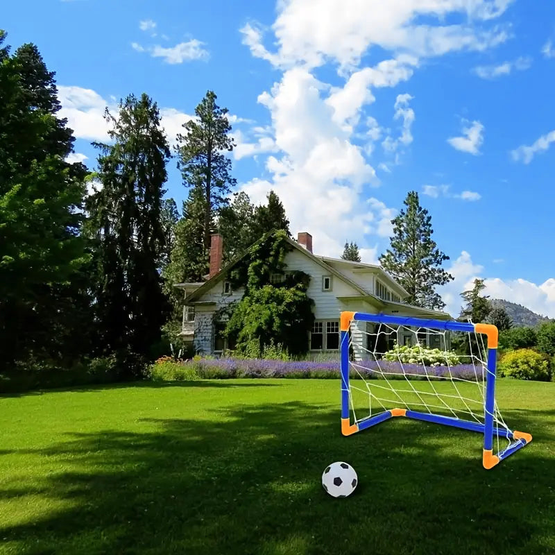 Mini Foldable Soccer Goal Set Kids Sports Equipment