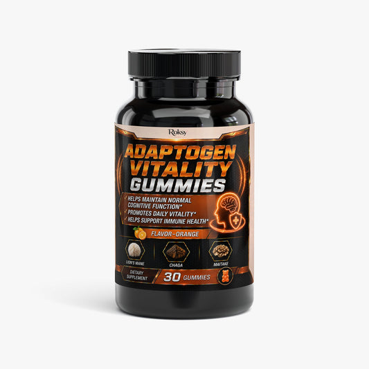 Adaptogen Lion's Mane Mushroom Supplements - Vitality Gummies 30ct