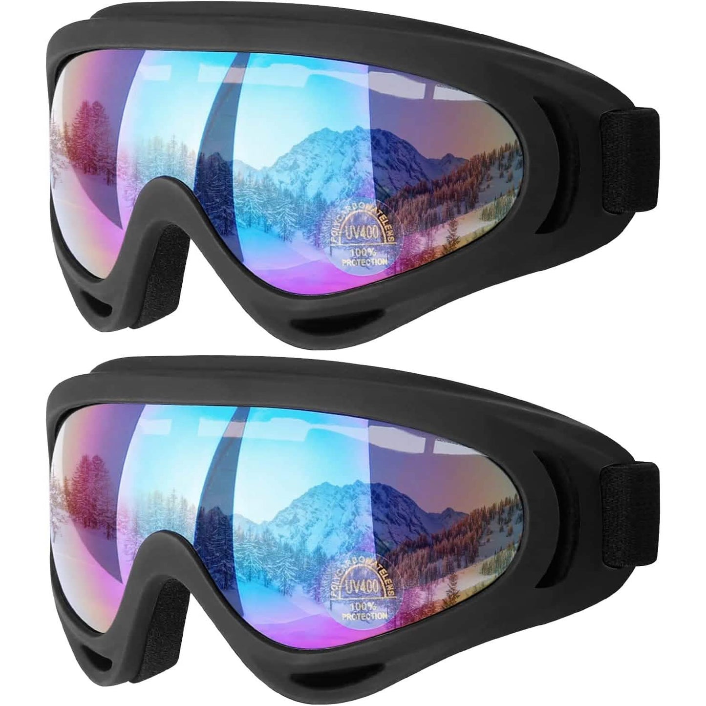 2-Pack: Anti-Scratch Dustproof Sports Goggles