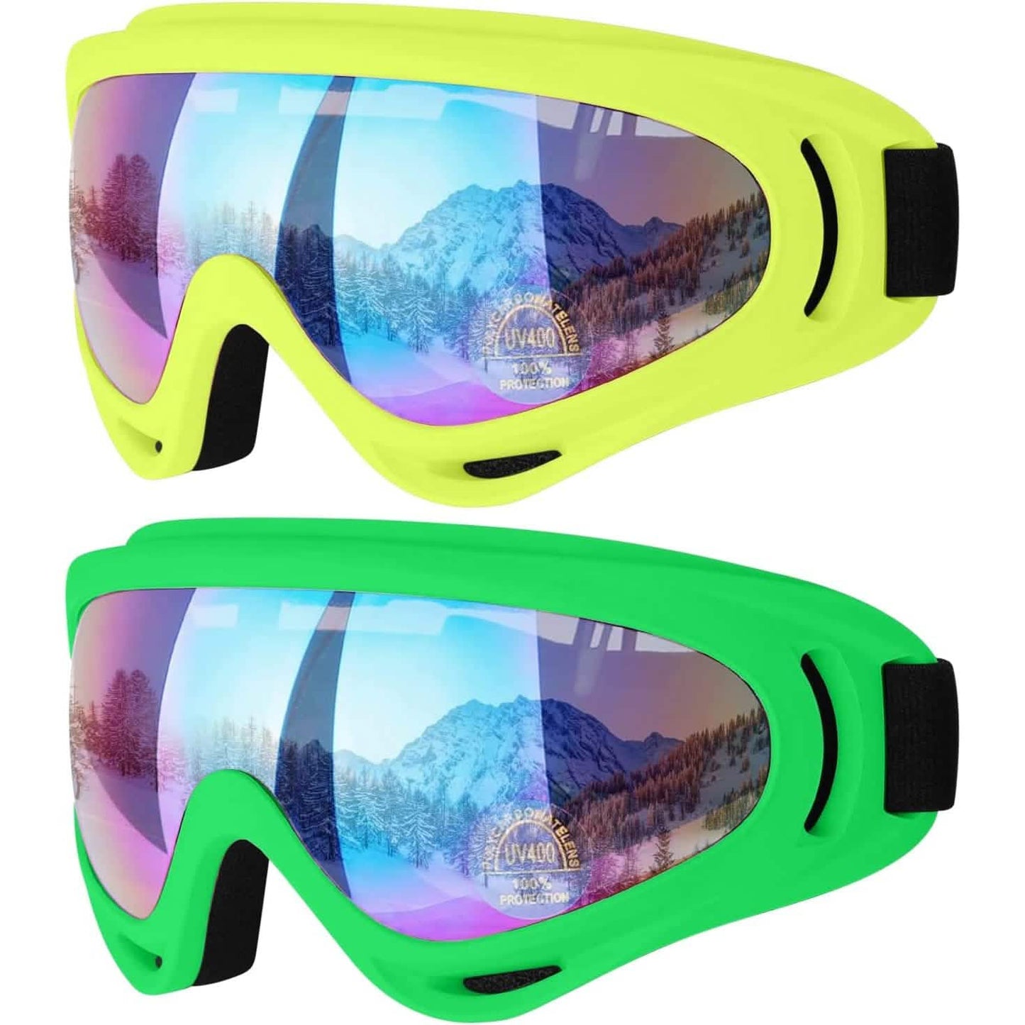 2-Pack: Anti-Scratch Dustproof Sports Goggles