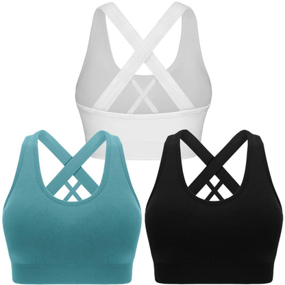 Women’s Padded High Impact Sports Bra Seamless Activewear Top
