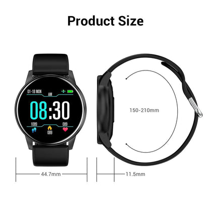 Unisex Luxury Smartwatch Waterproof Fitness Heart Rate Monitor Watch