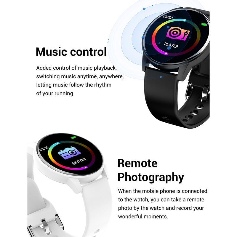 Unisex Luxury Smartwatch Waterproof Fitness Heart Rate Monitor Watch