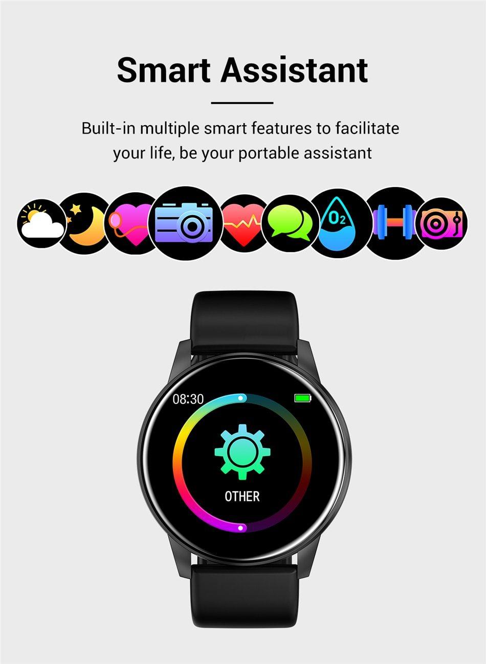 Unisex Luxury Smartwatch Waterproof Fitness Heart Rate Monitor Watch