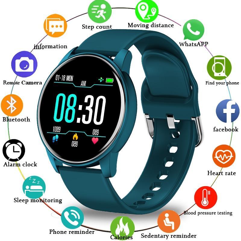 Unisex Luxury Smartwatch Waterproof Fitness Heart Rate Monitor Watch