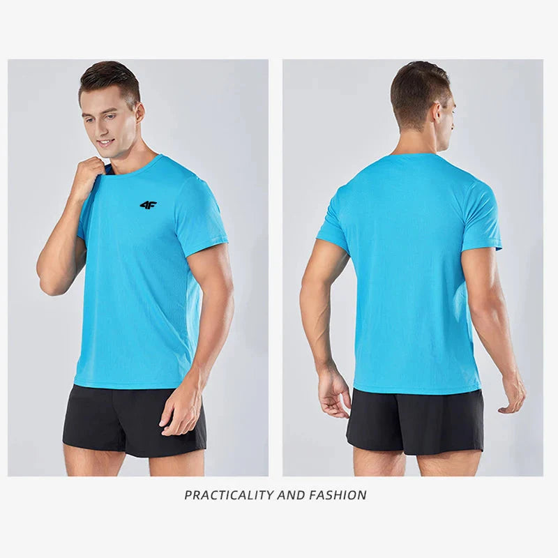 Men’s Quick-Dry Training T-Shirt Breathable Fitness Sportswear Top