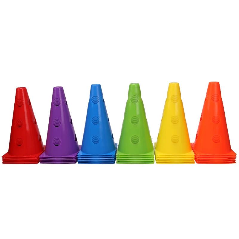 Durable Football Agility Training Cones with Holes