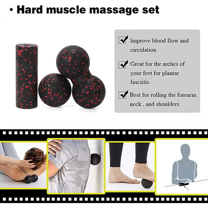 Yoga Peanut Ball Set Muscle Recovery Massage Fitness Equipment