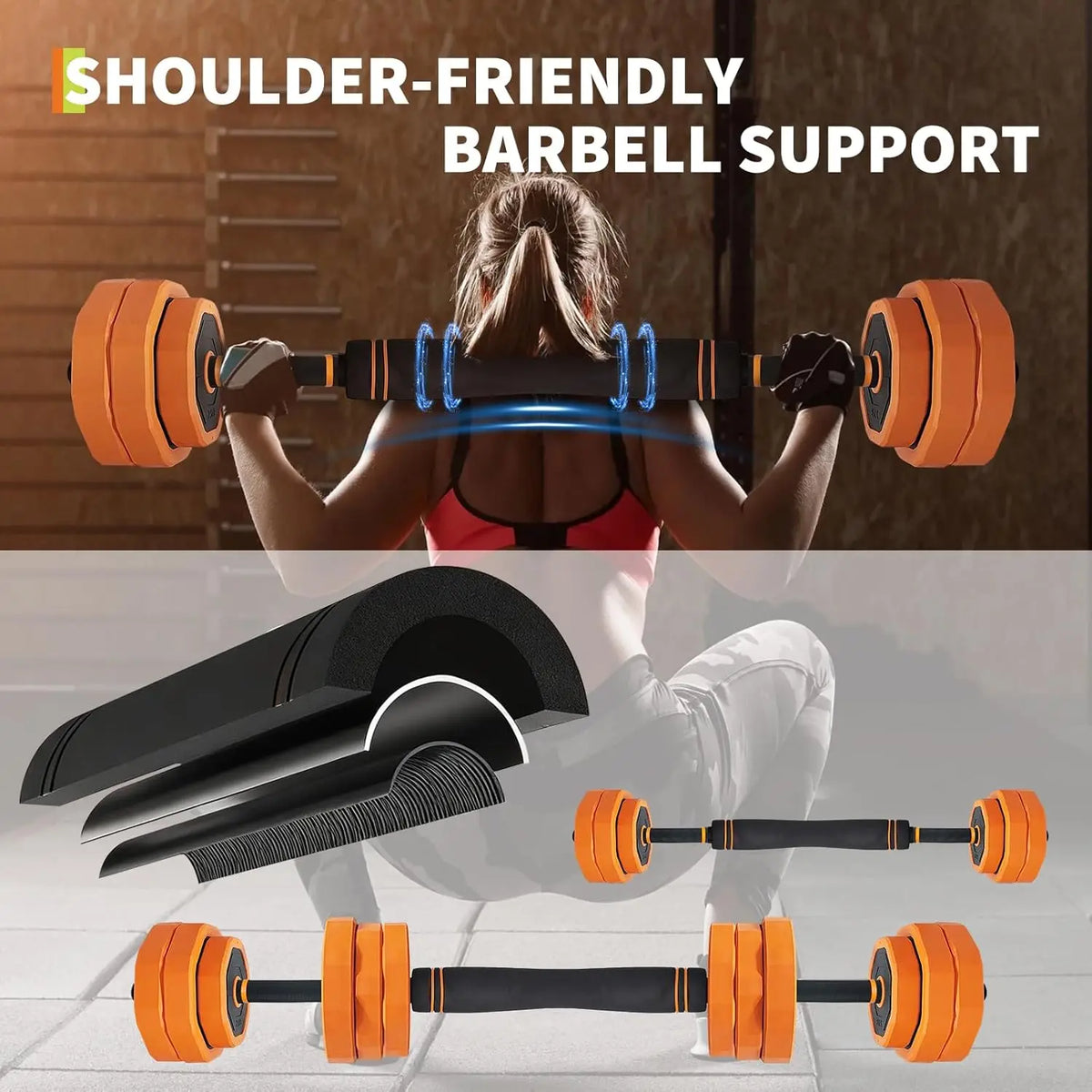 4-in-1 Adjustable Dumbbell Set for Home Gym