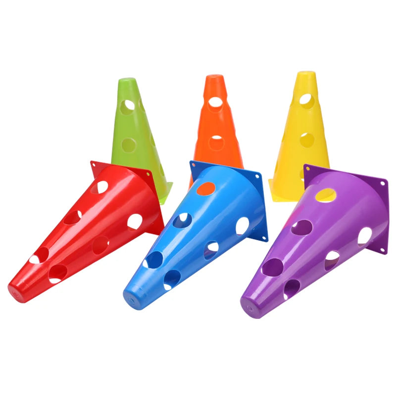 Durable Football Agility Training Cones with Holes
