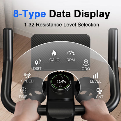 Exercise Bike with 32-Level Magnetic Resistance