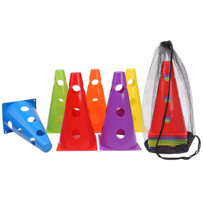 Durable Football Agility Training Cones with Holes
