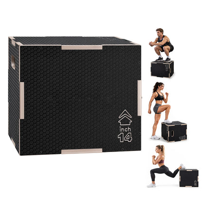 3-in-1 Non-Slip Plyometric Jump Box