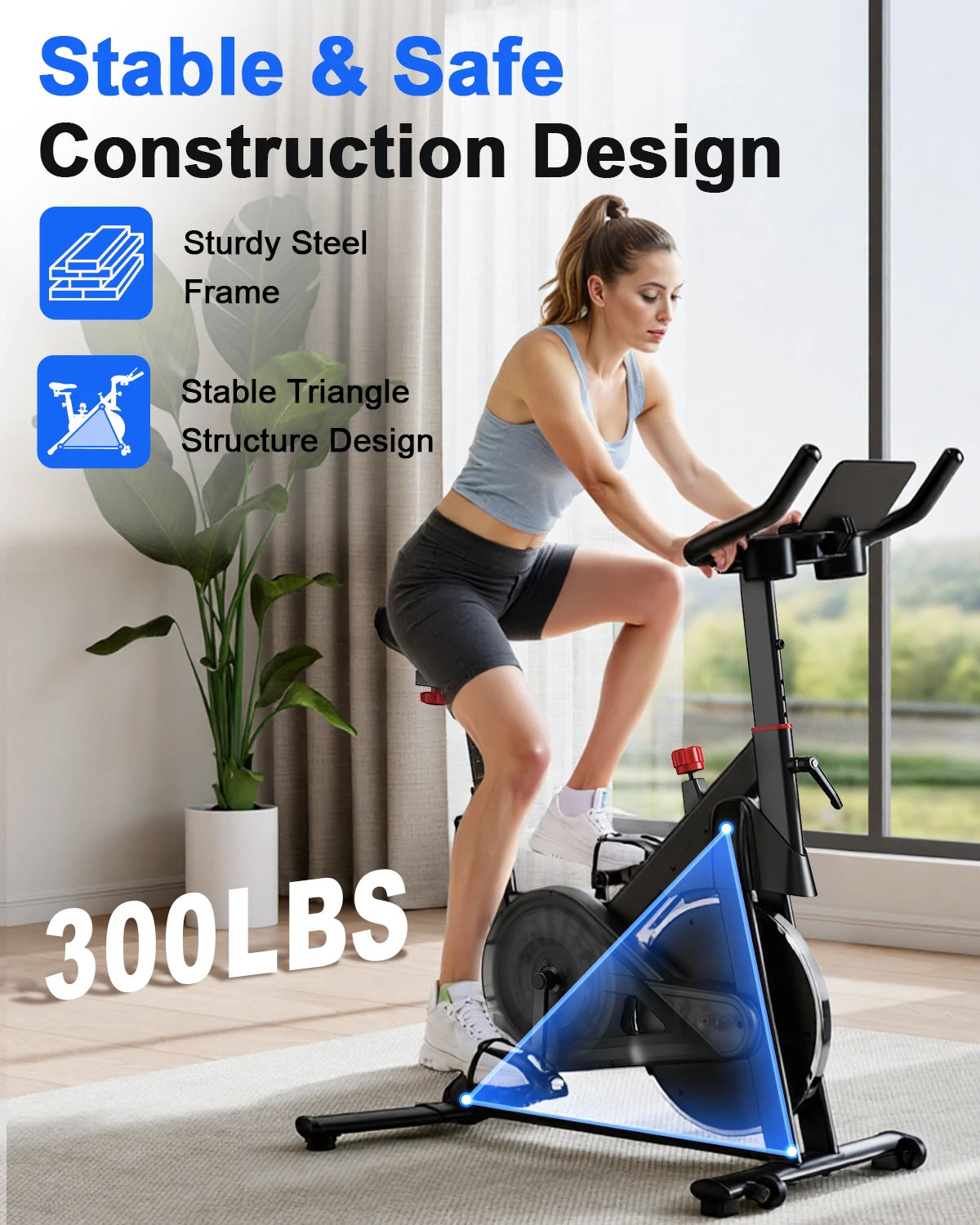 Exercise Bike with 32-Level Magnetic Resistance