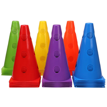 Durable Football Agility Training Cones with Holes