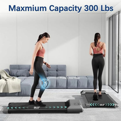 2.5HP 2-in-1 Treadmill for Home Fitness