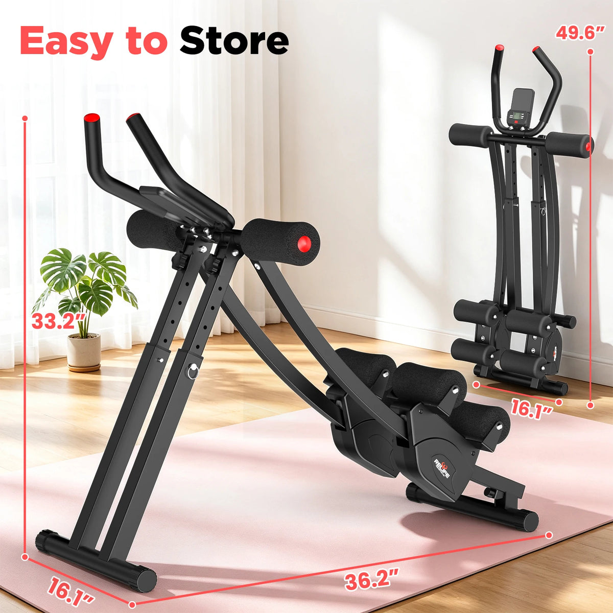 Dual Split-Track Adjustable Ab Machine