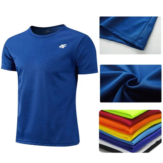 Men’s Quick-Dry Training T-Shirt Breathable Fitness Sportswear Top