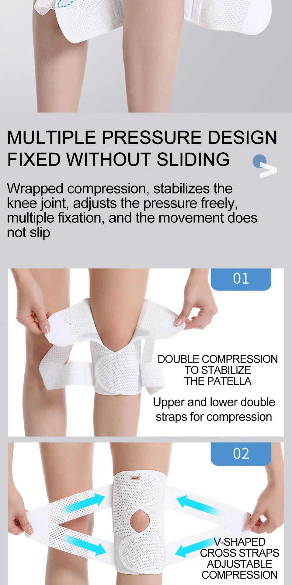 Knee Pads with Side Stabilizers