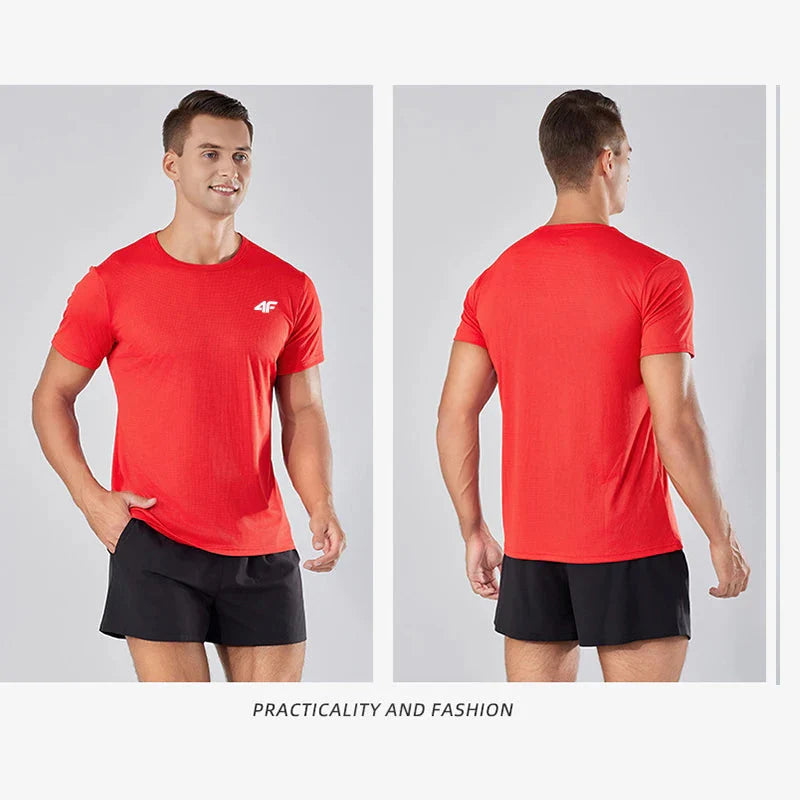 Men’s Quick-Dry Training T-Shirt Breathable Fitness Sportswear Top