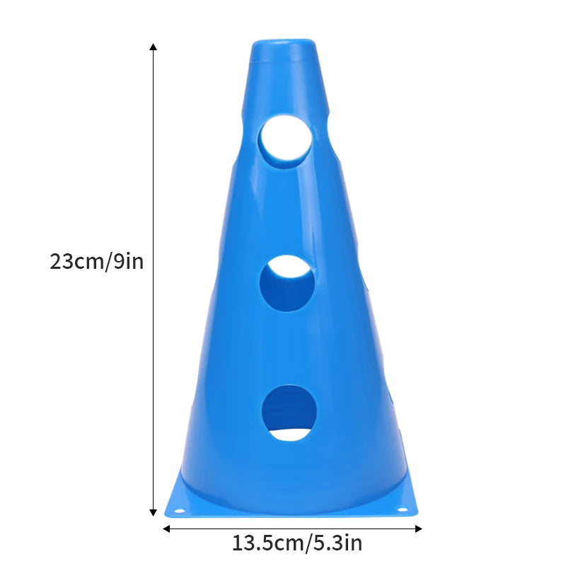 Durable Football Agility Training Cones with Holes