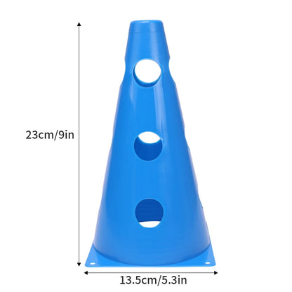 Durable Football Agility Training Cones with Holes