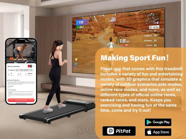 2.5HP 2-in-1 Treadmill for Home Fitness