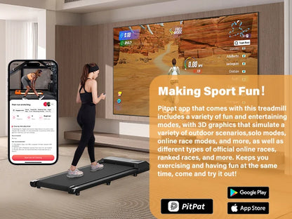 2.5HP 2-in-1 Treadmill for Home Fitness