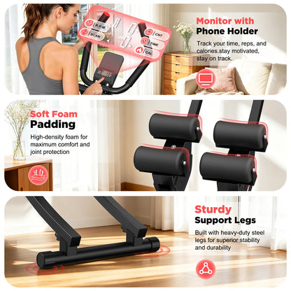 Dual Split-Track Adjustable Ab Machine