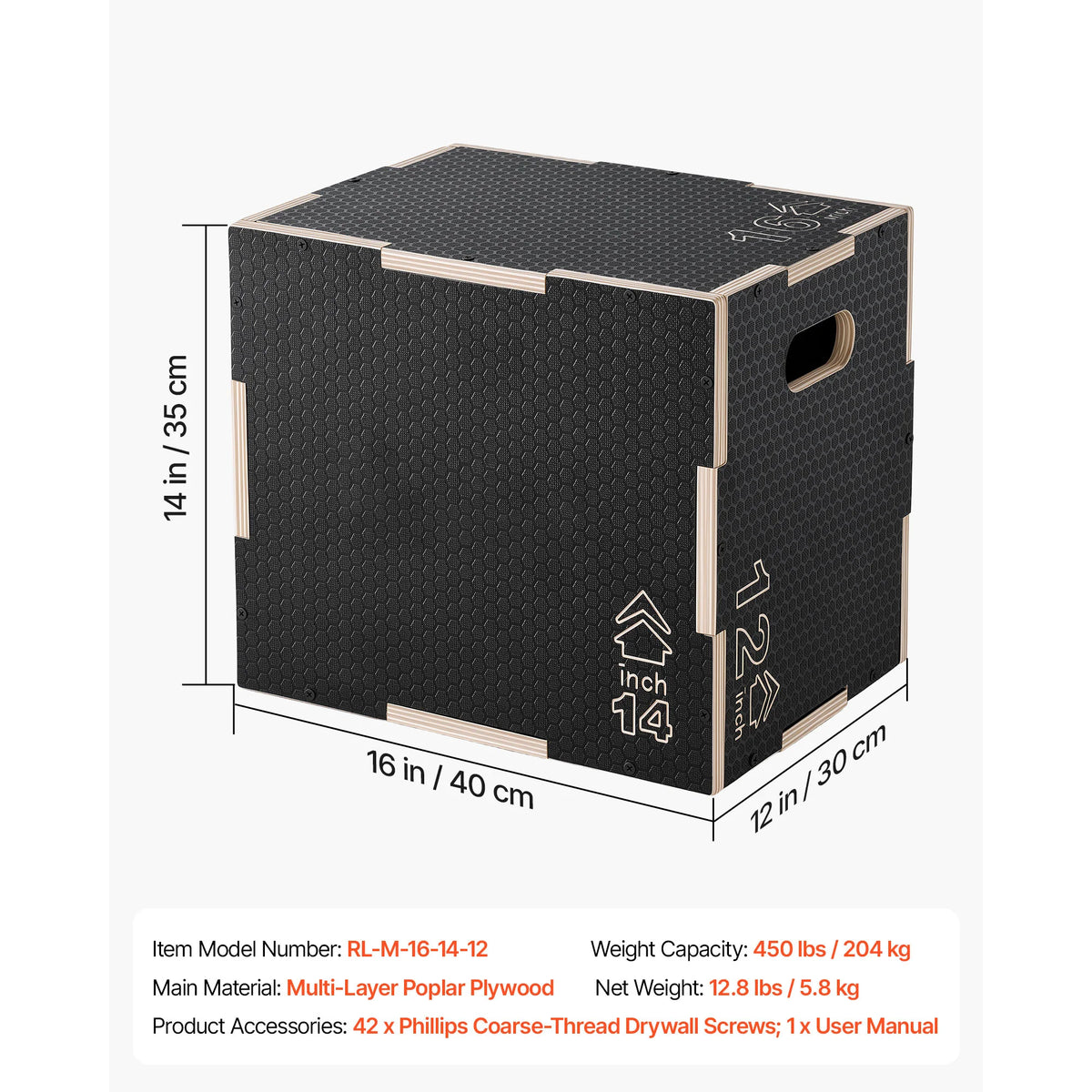 3-in-1 Non-Slip Plyometric Jump Box