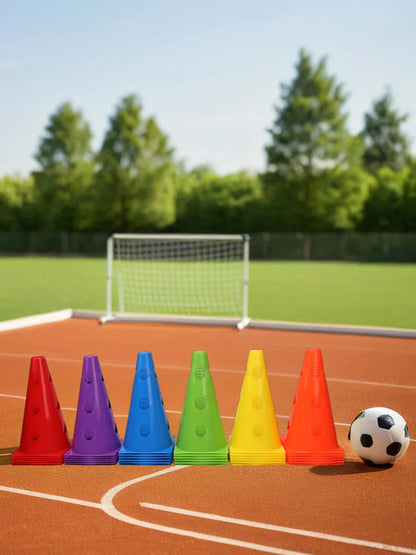 Durable Football Agility Training Cones with Holes