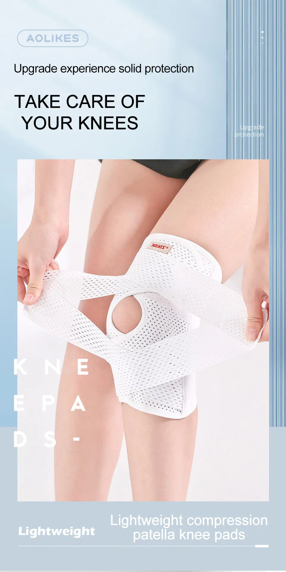 Knee Pads with Side Stabilizers