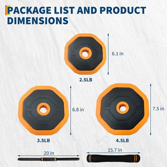 4-in-1 Adjustable Dumbbell Set for Home Gym