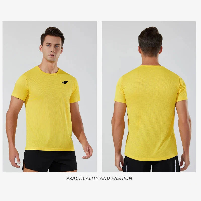 Men’s Quick-Dry Training T-Shirt Breathable Fitness Sportswear Top