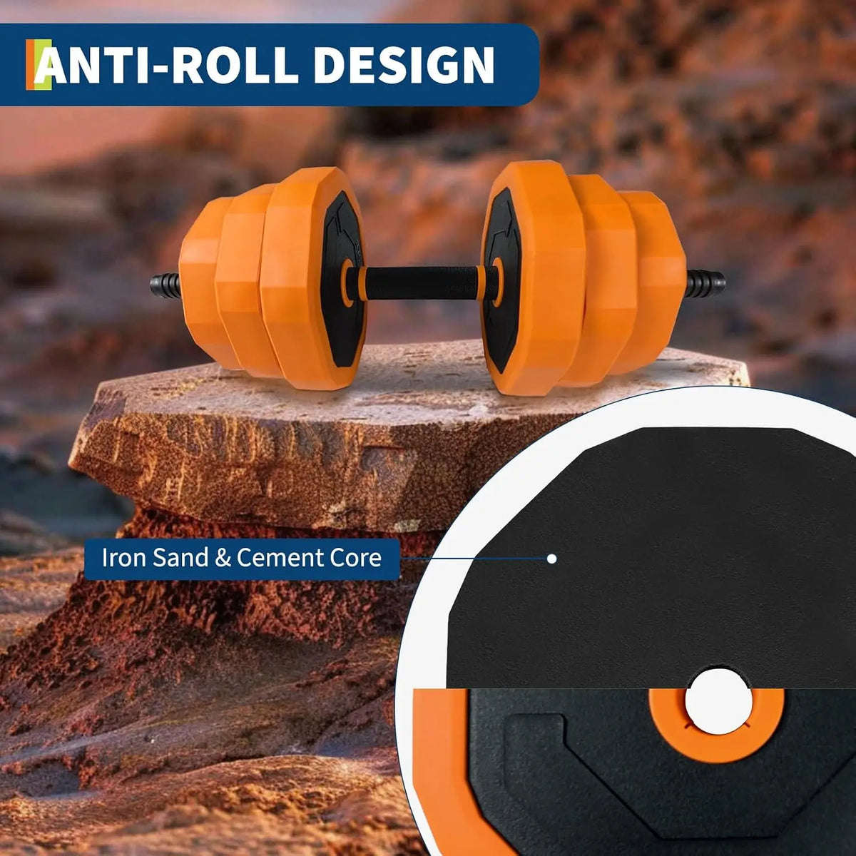 4-in-1 Adjustable Dumbbell Set for Home Gym