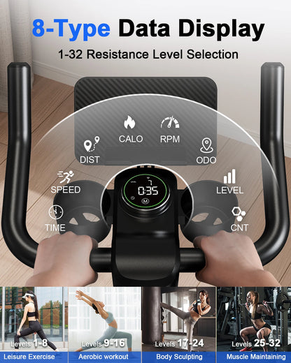 Exercise Bike with 32-Level Magnetic Resistance