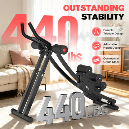 Dual Split-Track Adjustable Ab Machine