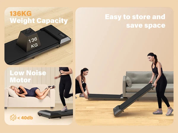2.5HP 2-in-1 Treadmill for Home Fitness