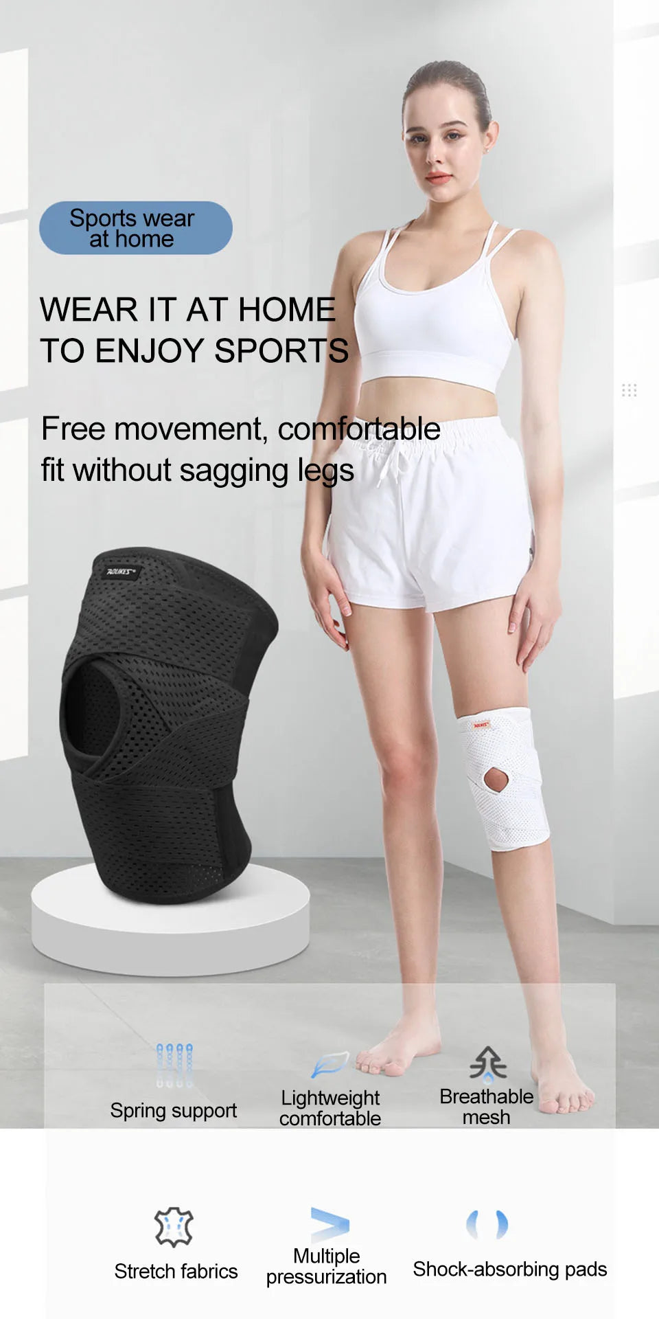Knee Pads with Side Stabilizers