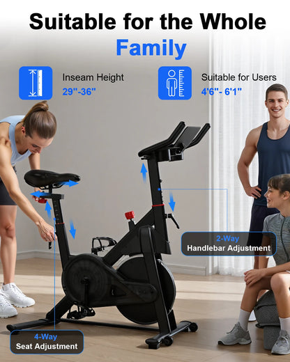 Exercise Bike with 32-Level Magnetic Resistance