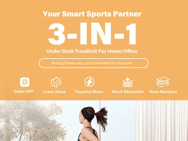 2.5HP 2-in-1 Treadmill for Home Fitness