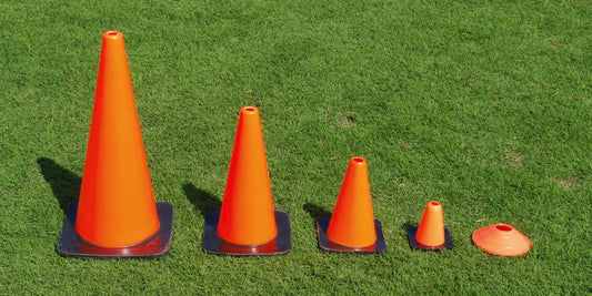 Fluorescent Orange PVC Sports Training Cones Set