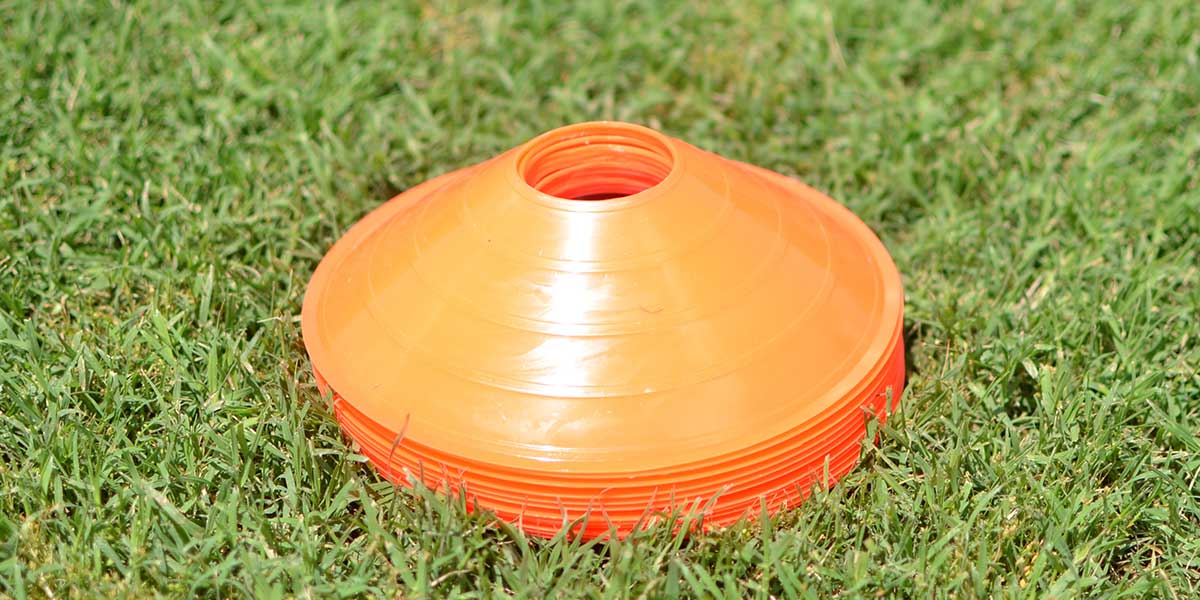 Fluorescent Orange PVC Sports Training Cones Set