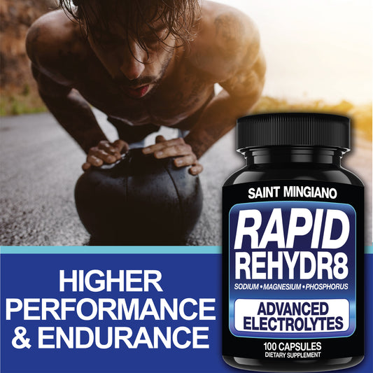 Rapid Rehydr8 Electrolyte Recovery Endurance Support Supplement Capsules