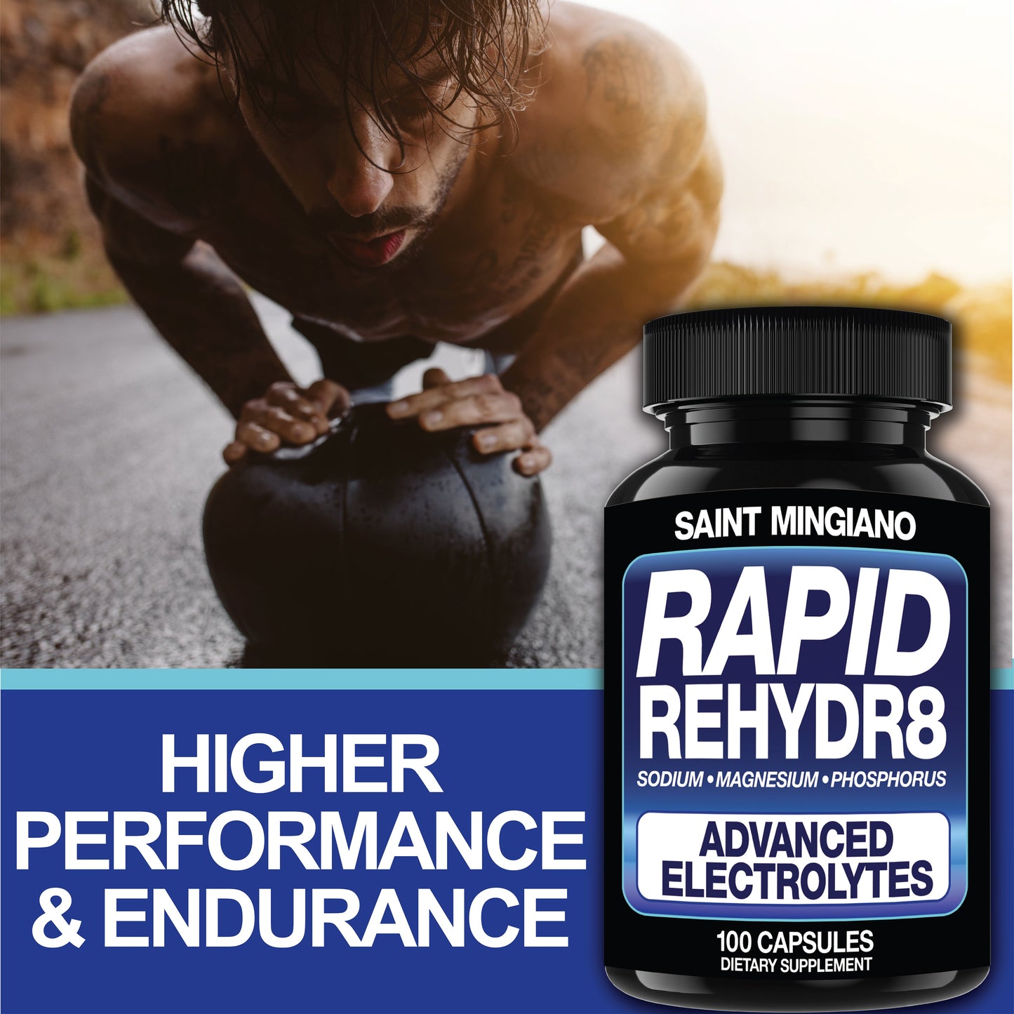 Rapid Rehydr8 Electrolyte Recovery Endurance Support Supplement Capsules
