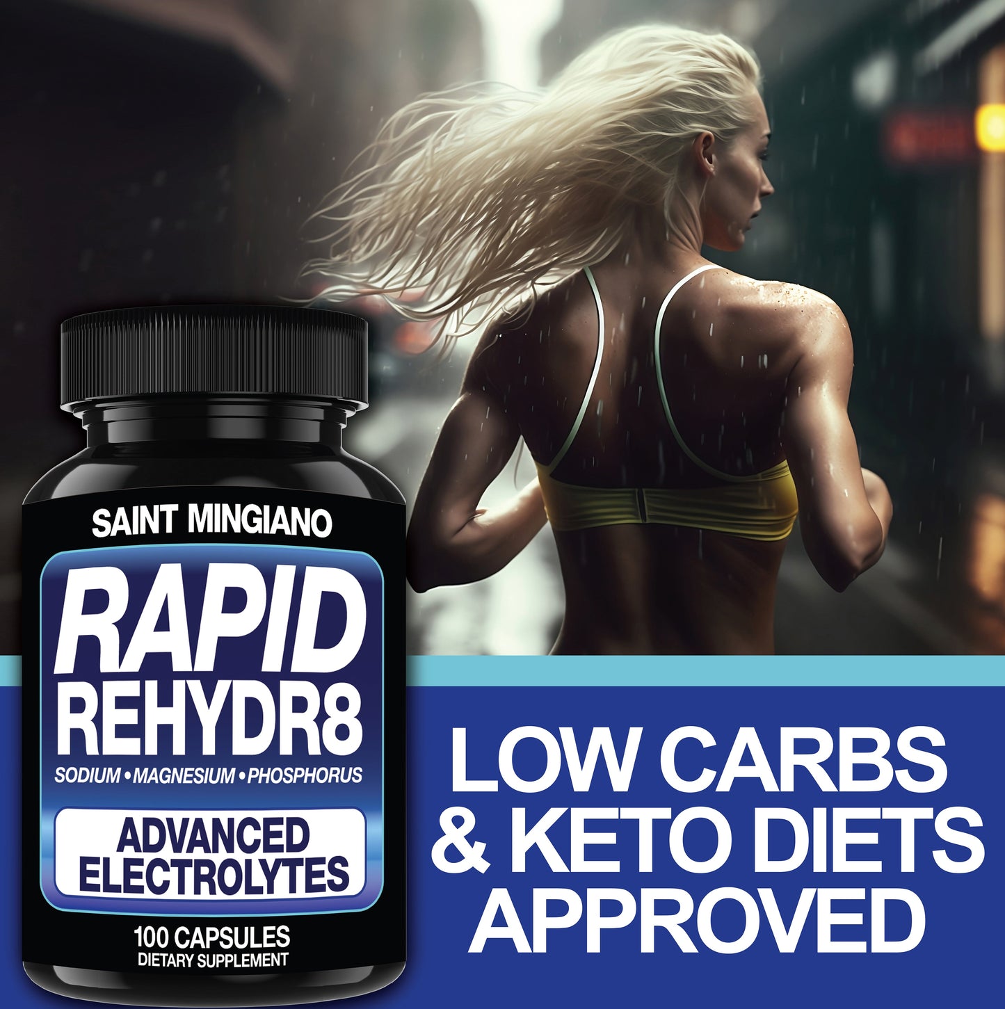 Rapid Rehydr8 Electrolyte Recovery Endurance Support Supplement Capsules
