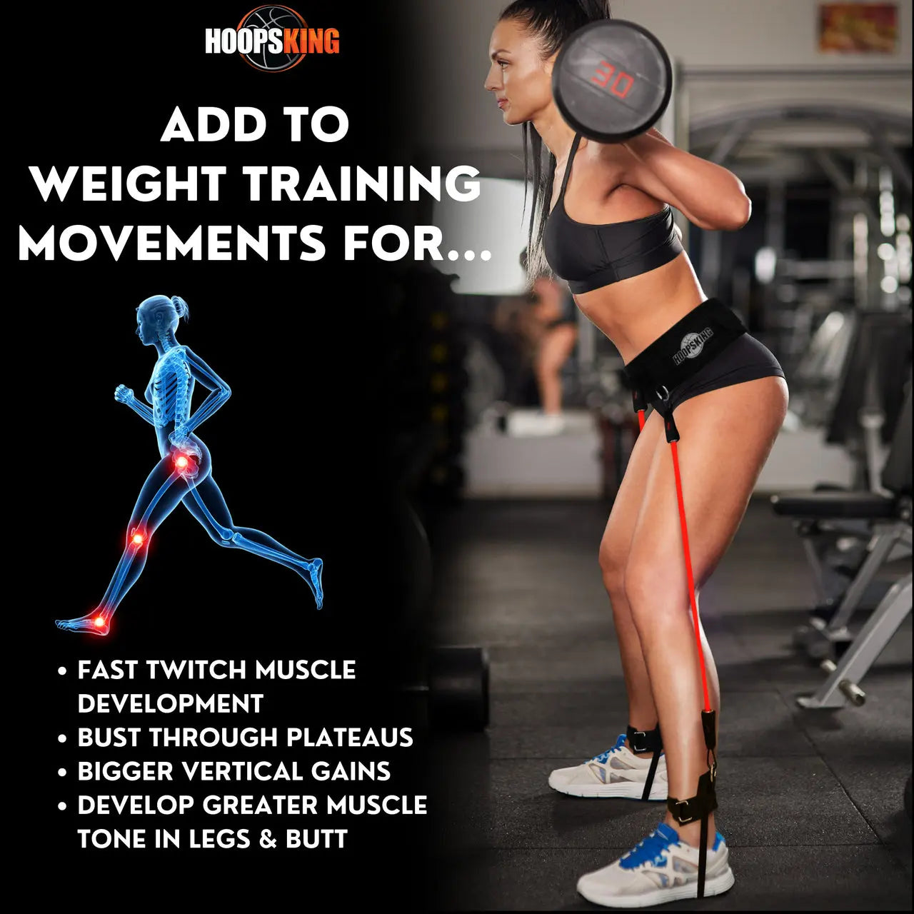 Vertical Jump Trainer Resistance Bands | Waist to Heels