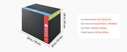 3-in-1 Non-Slip Plyometric Jump Box