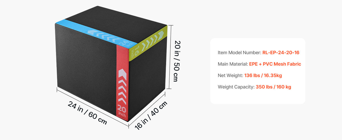 3-in-1 Non-Slip Plyometric Jump Box