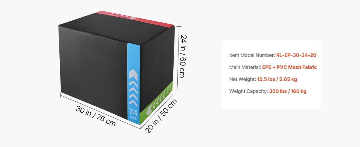 3-in-1 Non-Slip Plyometric Jump Box